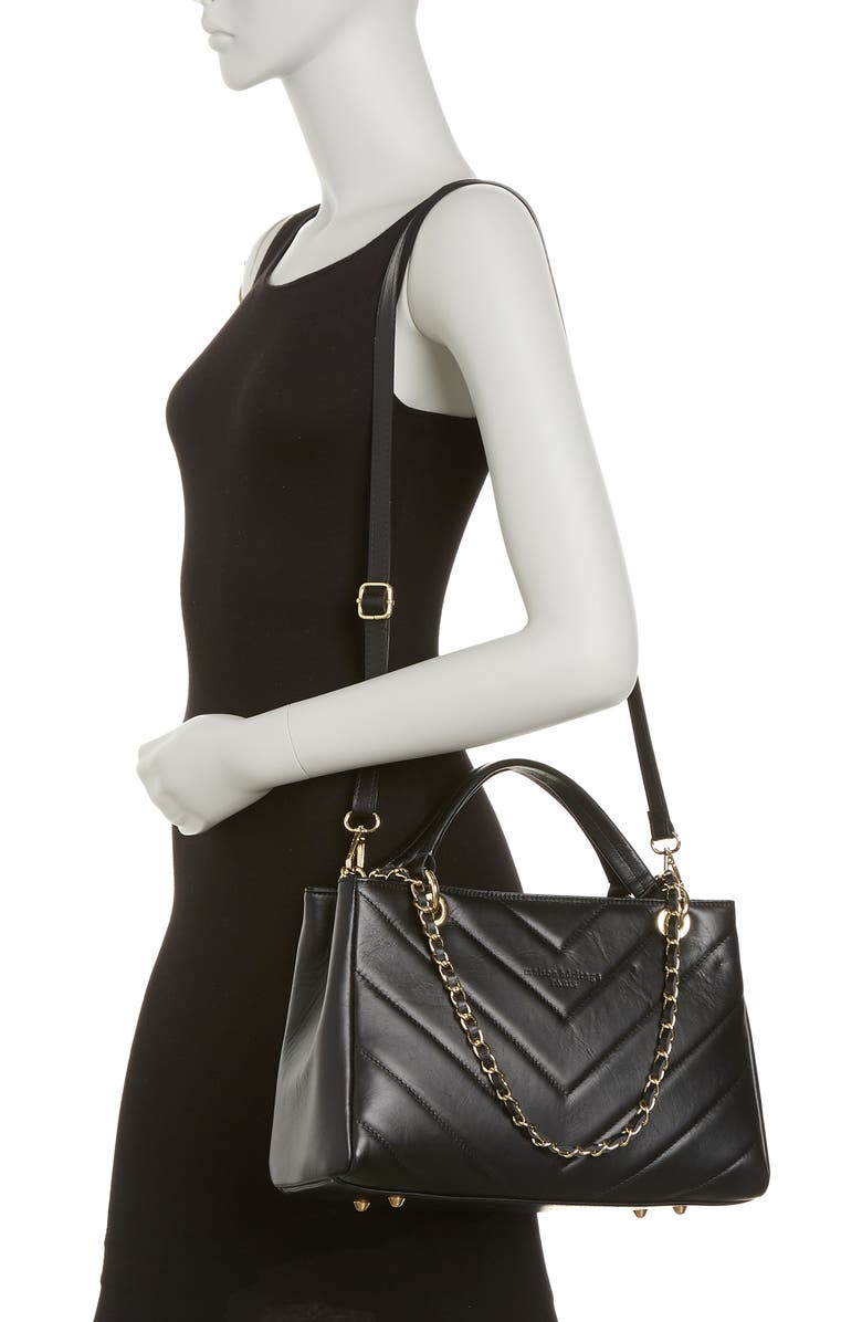 MAISON HERITAGE Evi Sac Main Quilted Leather Shoulder Bag, Alternate, color,