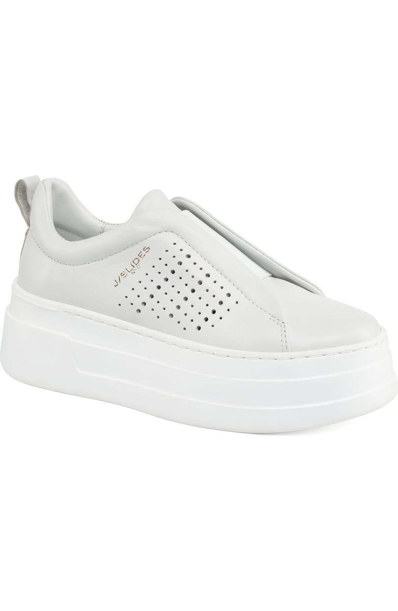 JSlides Footwear Bella Sneaker, Main, color, White