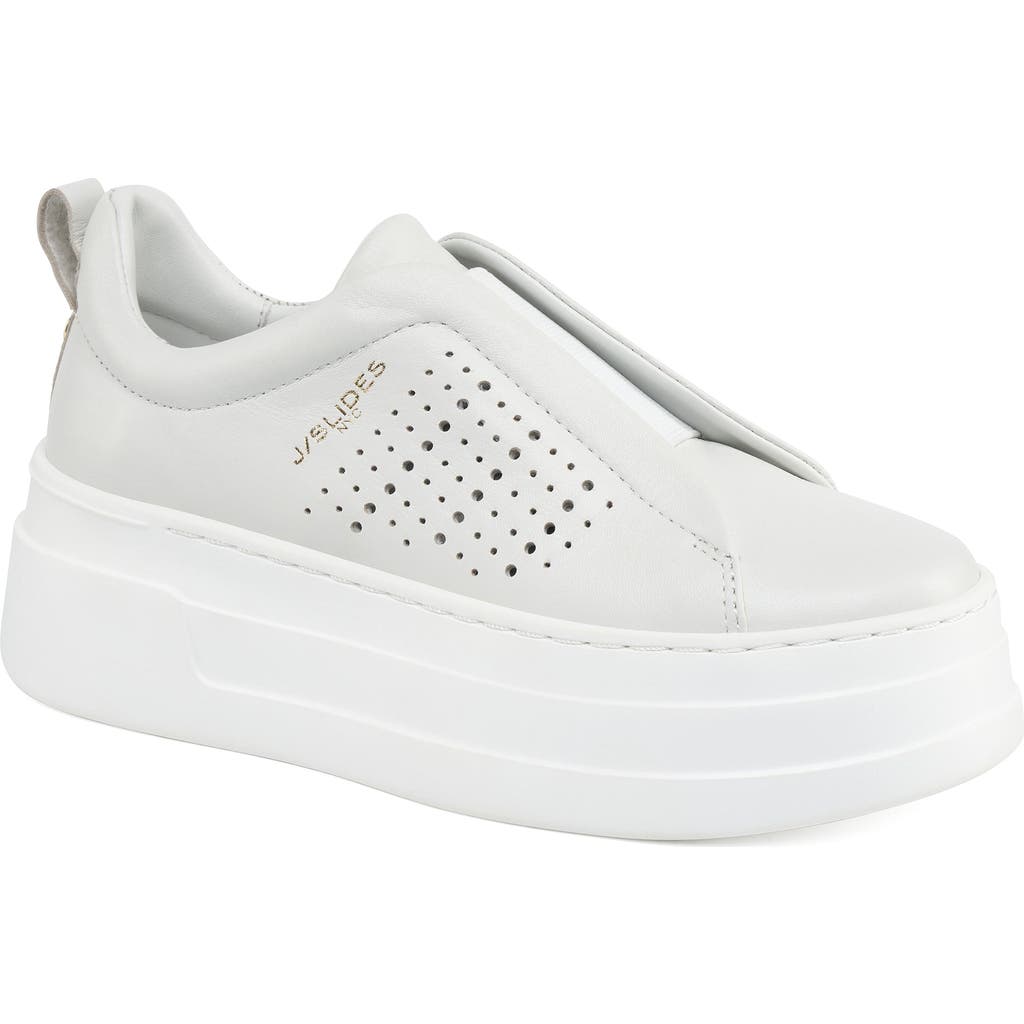 JSlides Footwear Bella Sneaker in White  product
