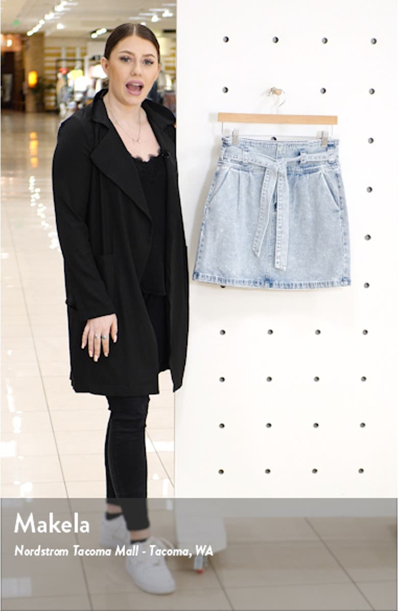 Tie Waist Denim Skirt, sales video thumbnail