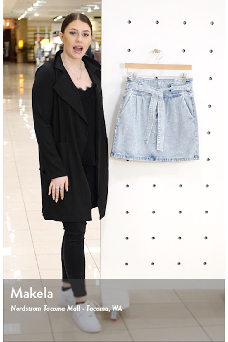 Tie Waist Denim Skirt video
