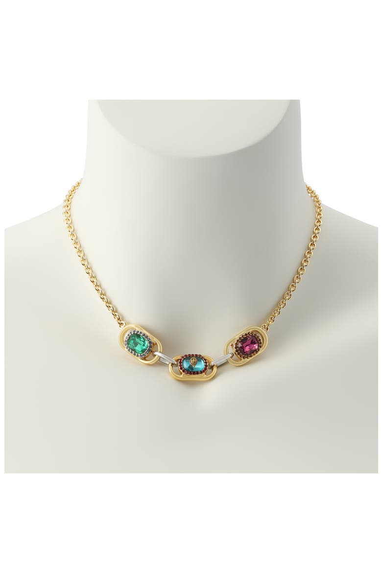 Gemstone Frontal Chain Necklace, Alternate, color, MULTI