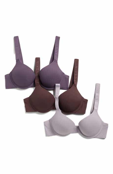 Danskin Assorted 3-Pack Rib Microfiber Bras