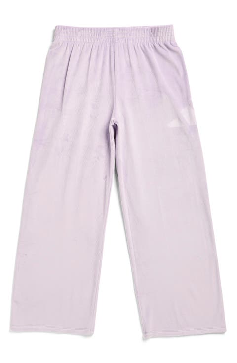 Kids' Velour Wide Leg Pants (Big Kid)
