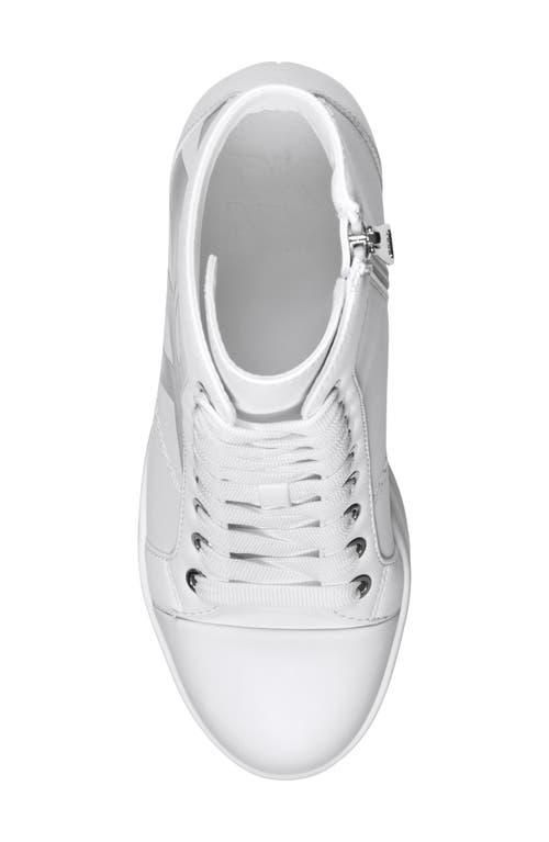 Dkny Clary Wedge Sneaker In White
