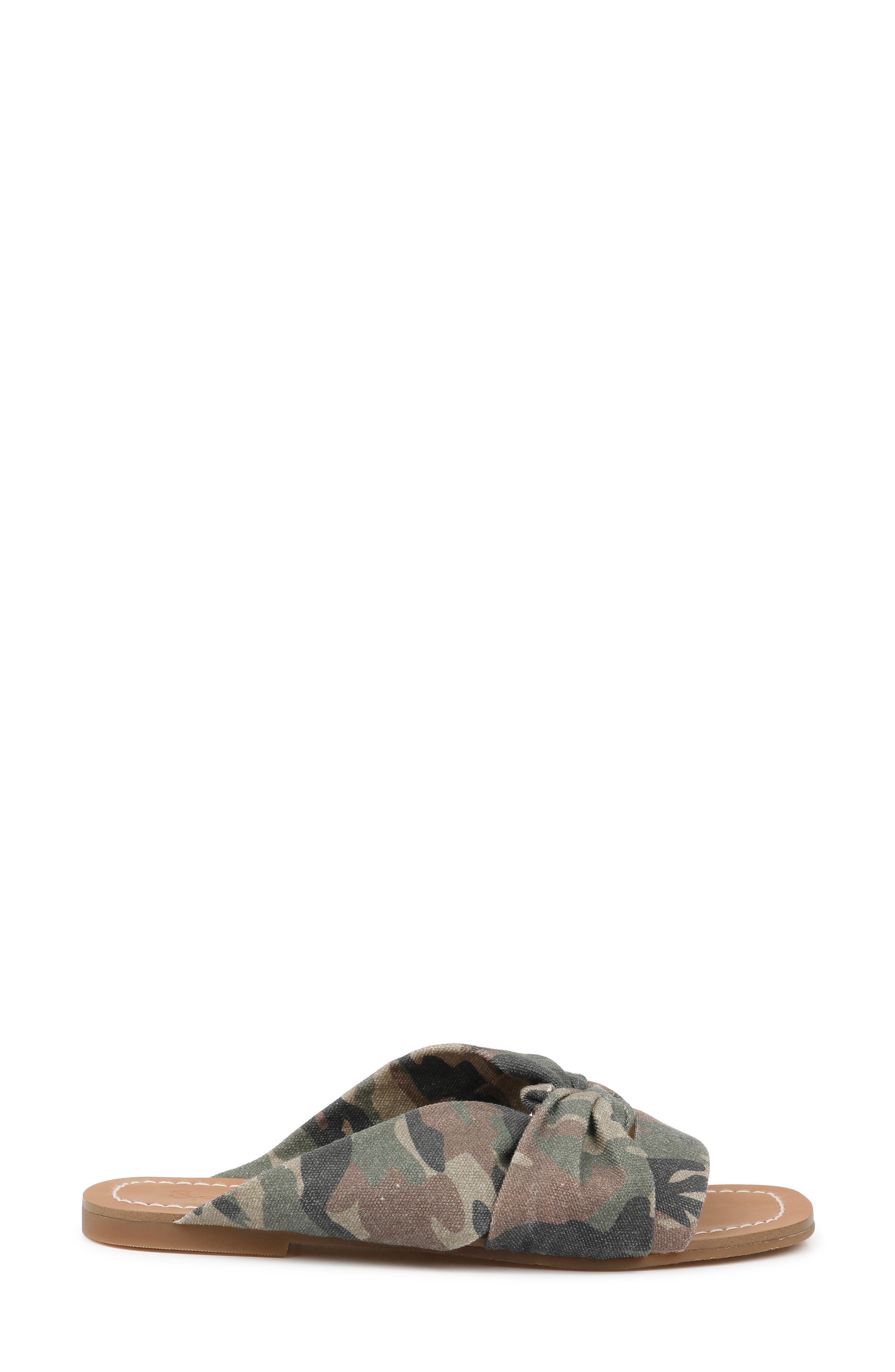 Alannis Slide Sandal, Alternate, color, CAMOUFLAGE FABRIC