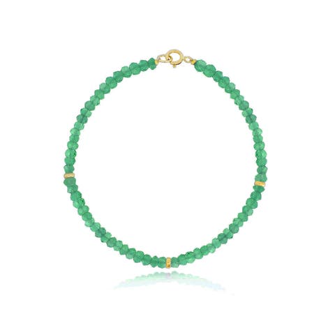 Green Onyx Bead Bracelet