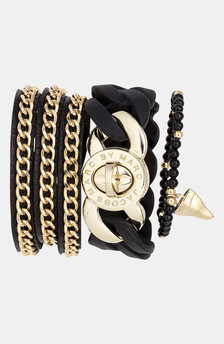 Tasha Leather Wrap Bracelet, Alternate, color,