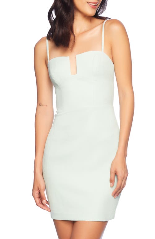 Susana Monaco Square Wire String Mini Dress In Breathe In Mint Chip