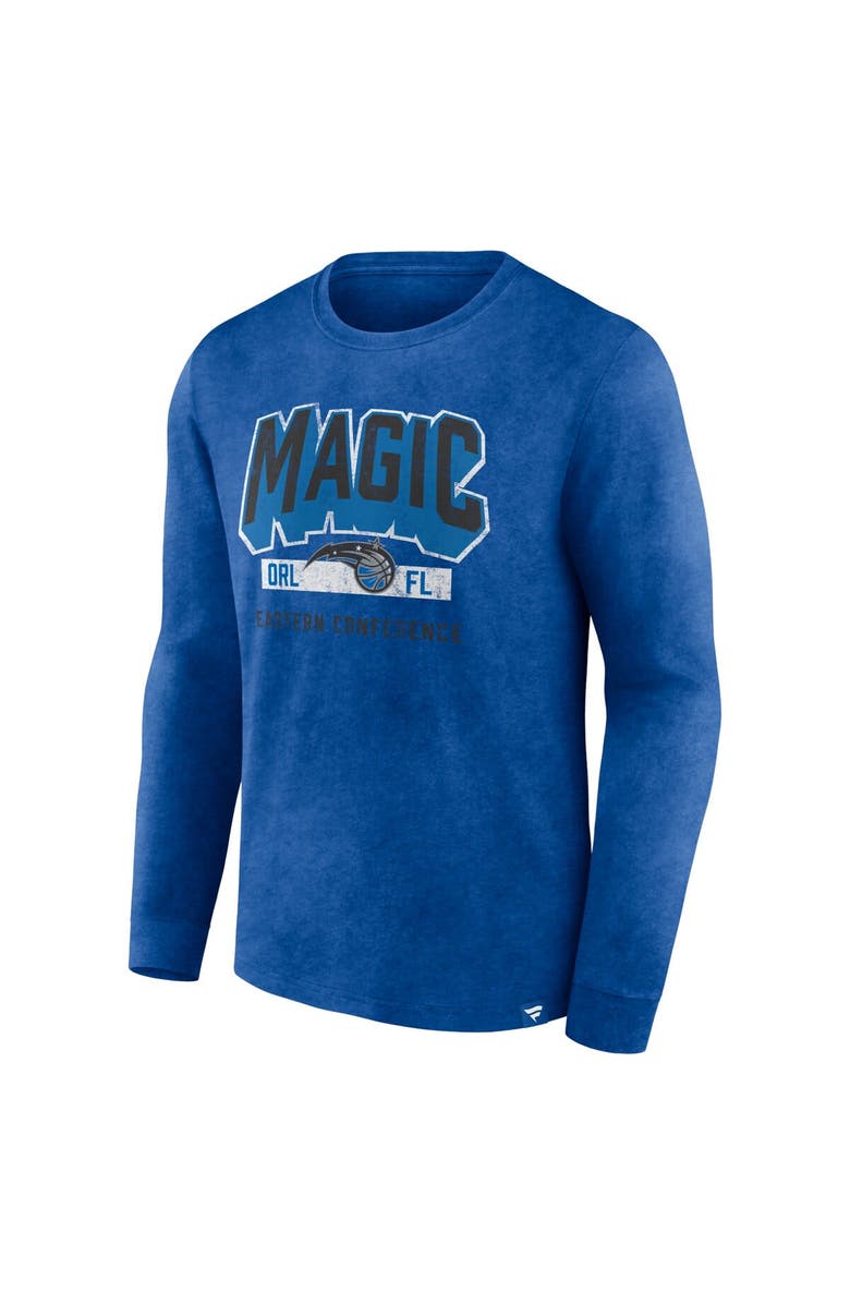 FANATICS Men's Fanatics Branded Heather Royal Orlando Magic Front Court Press Snow Wash Long Sleeve T-Shirt, Alternate, color, Heather Royal