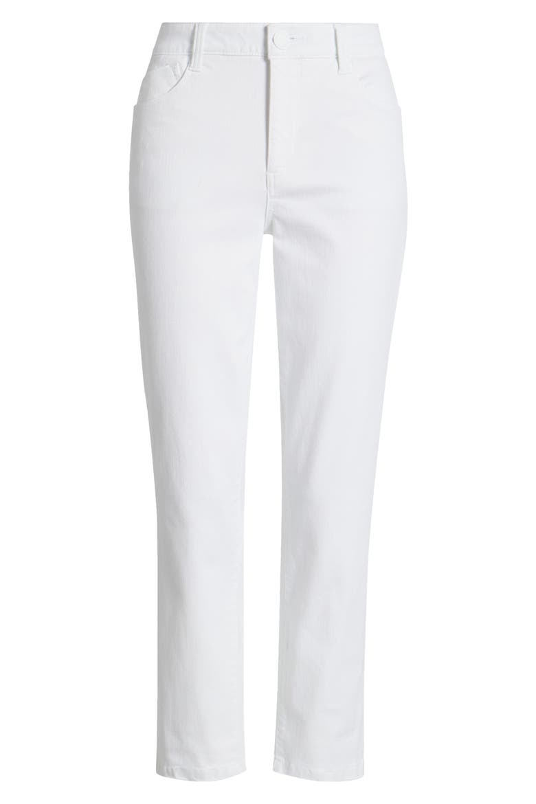 Logan 'Ab'Solution High Waist Ankle Slim Straight Leg Jeans, Alternate, color, OPTIC WHITE ARTISANAL