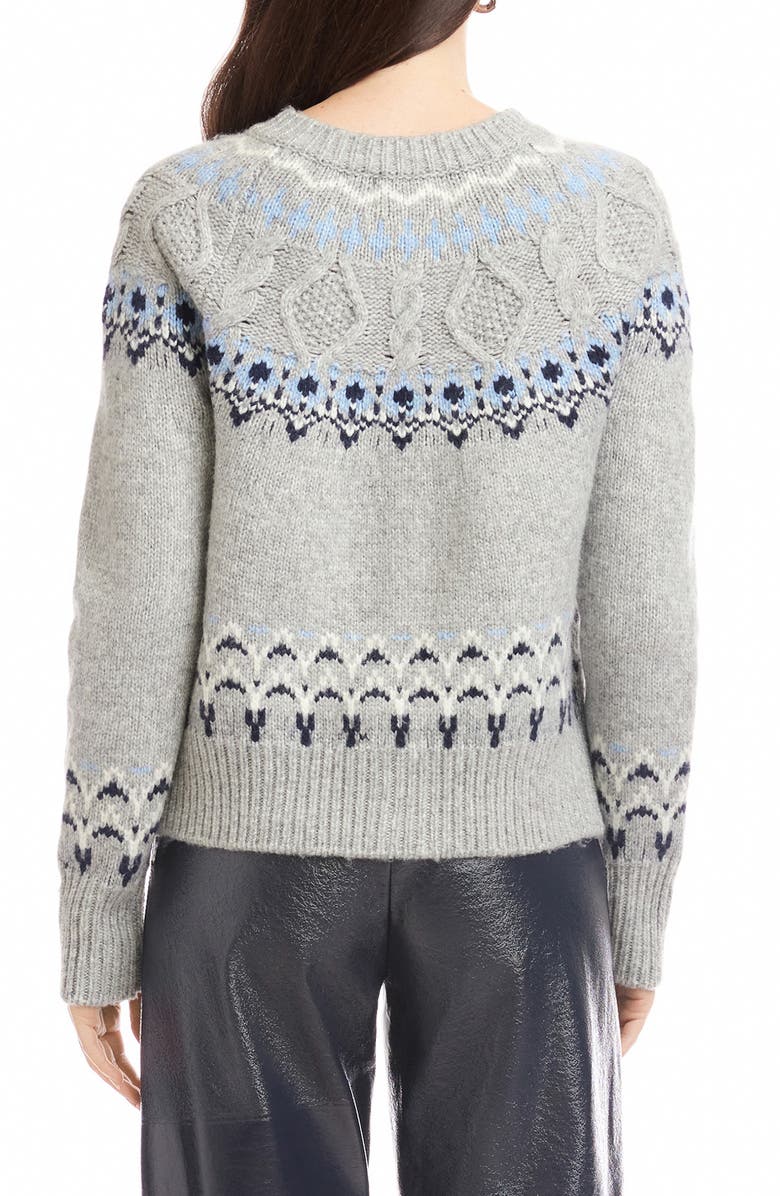FIFTEEN TWENTY Astrid Fair Isle Cardigan, Alternate, color, Multi Color