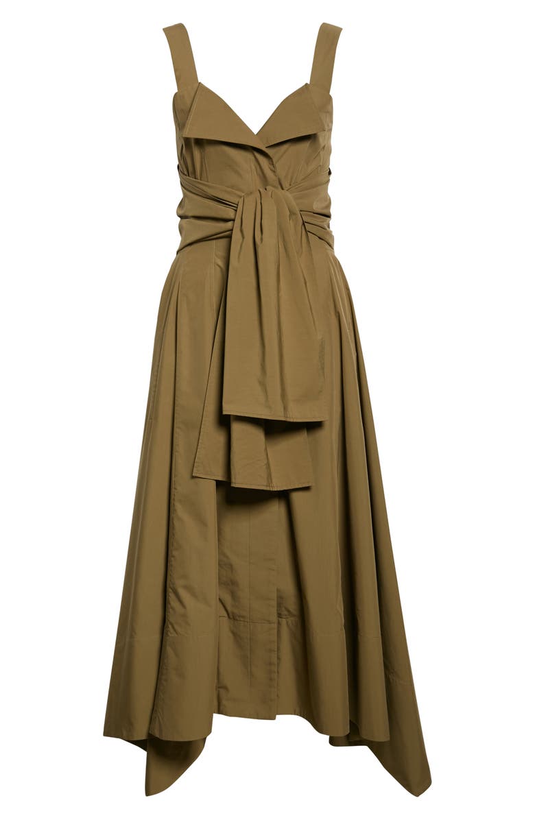 Proenza Schouler Asymmetric Poplin Sundress, Alternate, color,