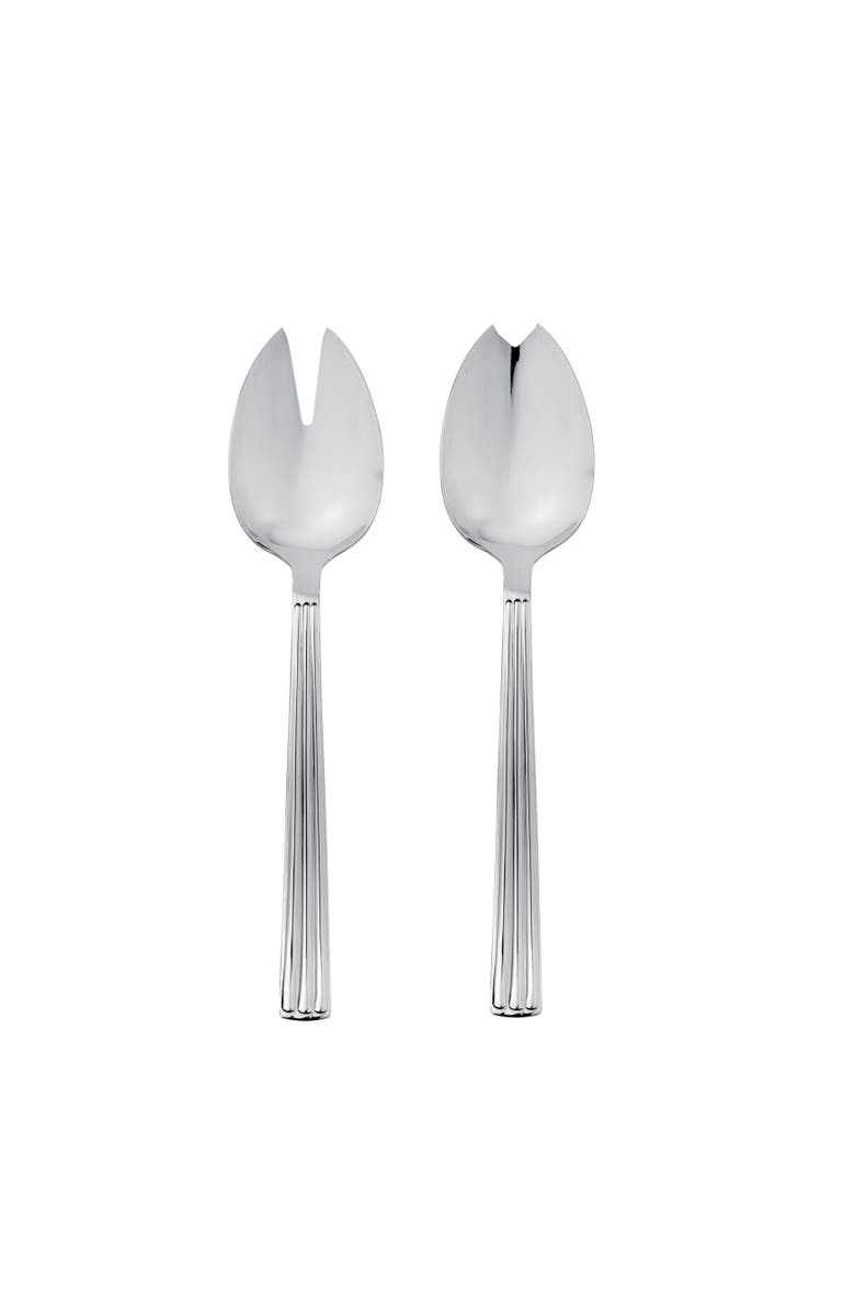 Mepra Sole Salad Serving Set - 2 Pieces, Main, color, Silver