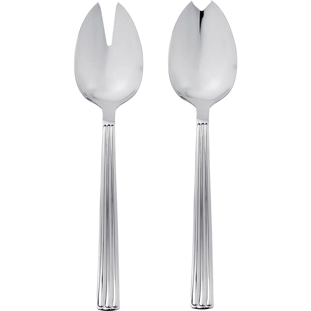 Mepra Sole Salad Serving Set In Silver