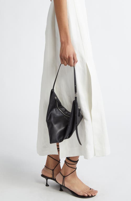Proenza Schouler Tetra Double-zip Napa Leather Shoulder Bag In Black