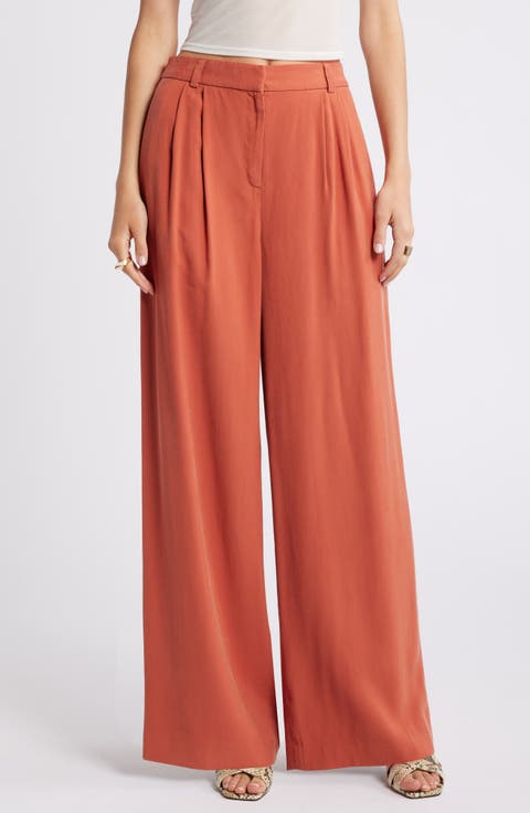 High Waist Wide Leg Trousers