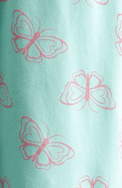 Tucker + Tate Kids' Cotton Wide Leg Pants In Green Yucca Simple Butterflies