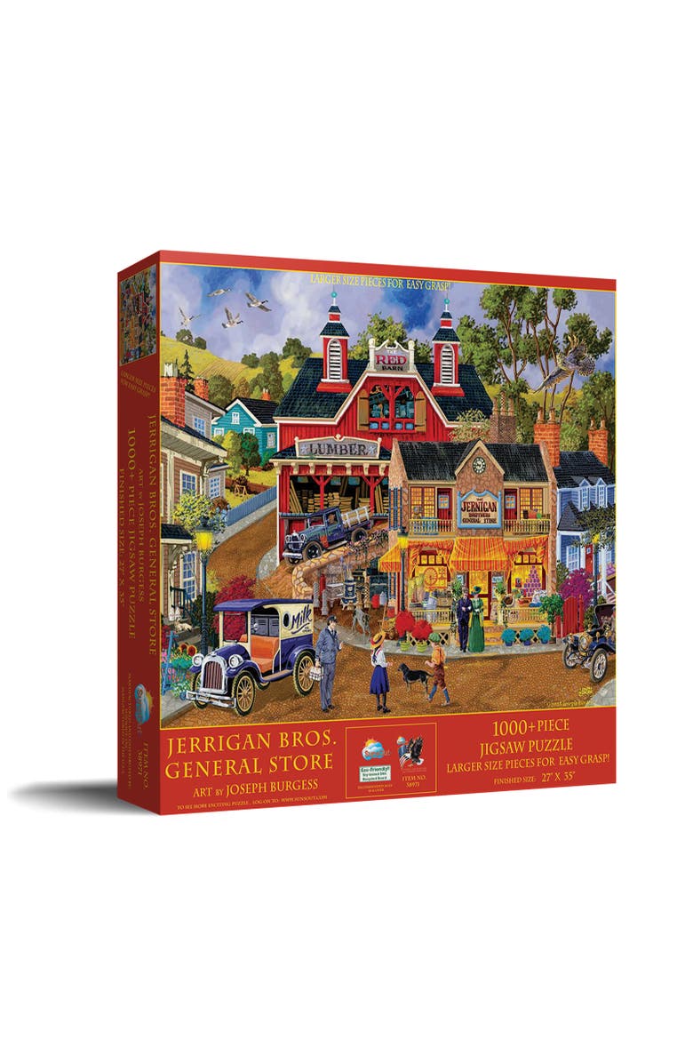 Jerrigan Bros General Store 1000 piece Jigsaw Puzzle for Adults Large Pieces, Main, color, Multicolor
