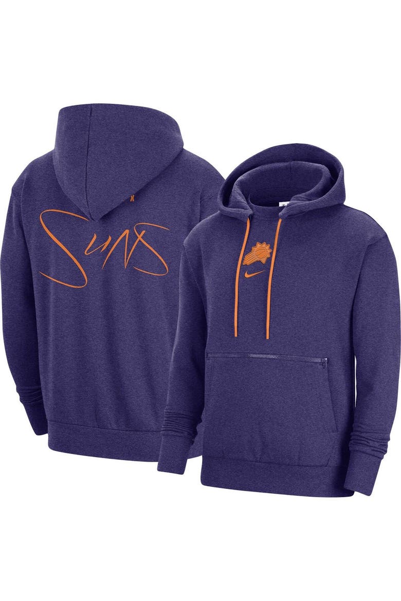 Men's Nike Heather Purple Phoenix Suns Courtside Versus Flight Pullover Hoodie, Main, color, Heather Purple
