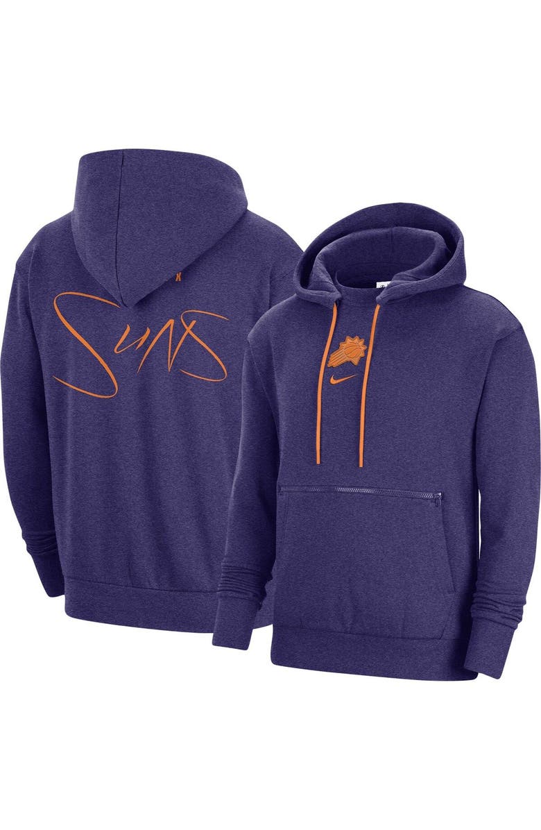 Nike Men's Nike Heather Purple Phoenix Suns Courtside Versus Flight Pullover Hoodie, Main, color, Heather Purple