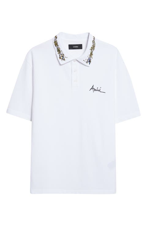 Embroidered Collar Polo