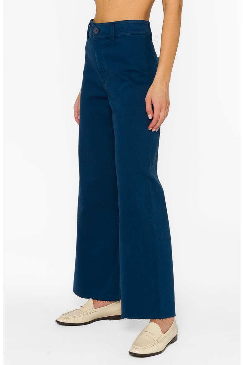 Margiela High Waist Wide Leg Pants, Alternate, color, FRENCH NAVY