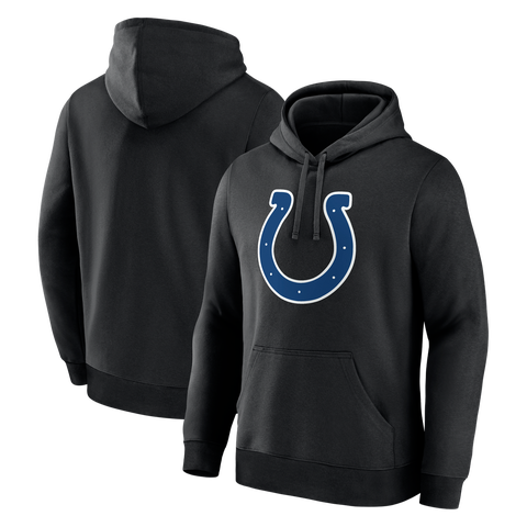 Men's Logo Athletic Black Indianapolis Colts Primary Logo Hoodie