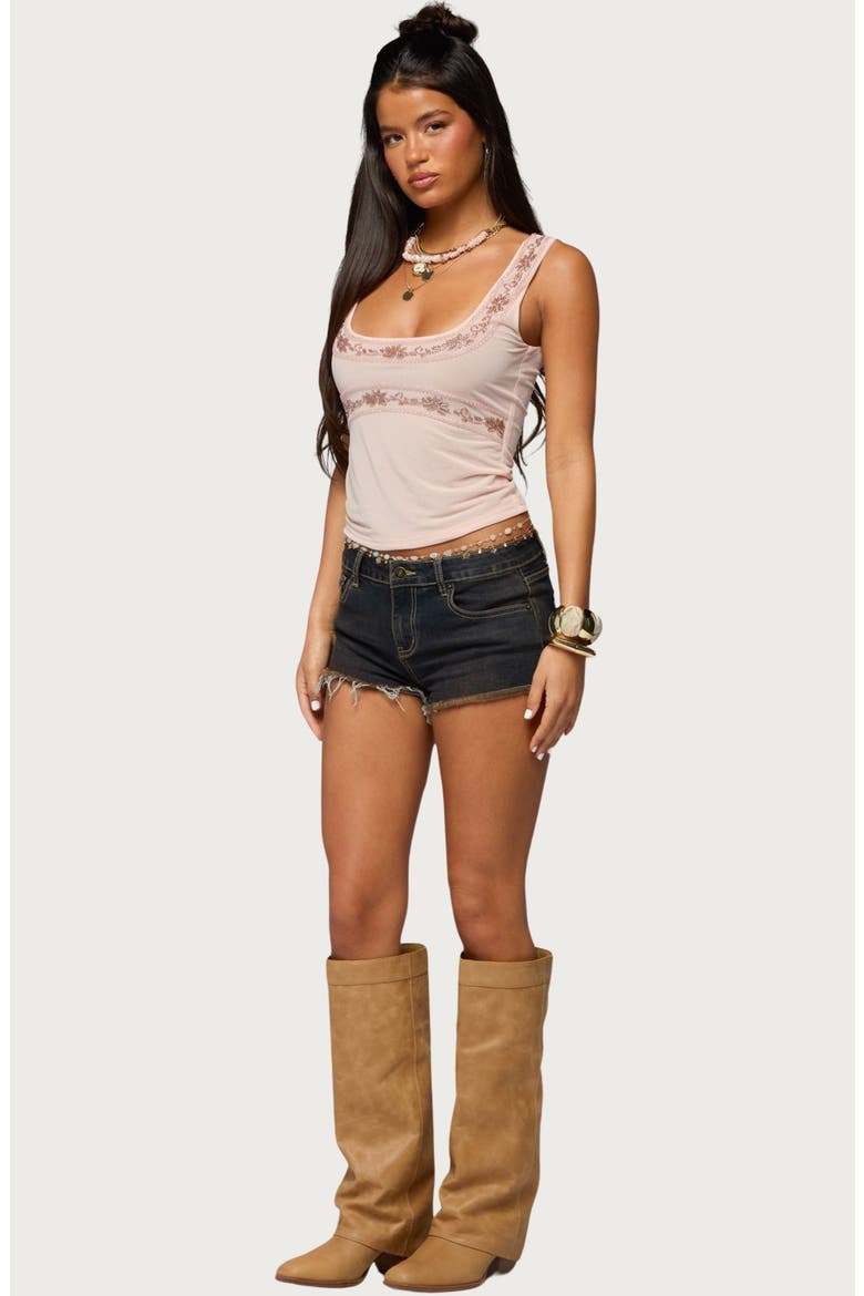 Isiadora Beaded Tank, Alternate, color, LIGHT-PINK