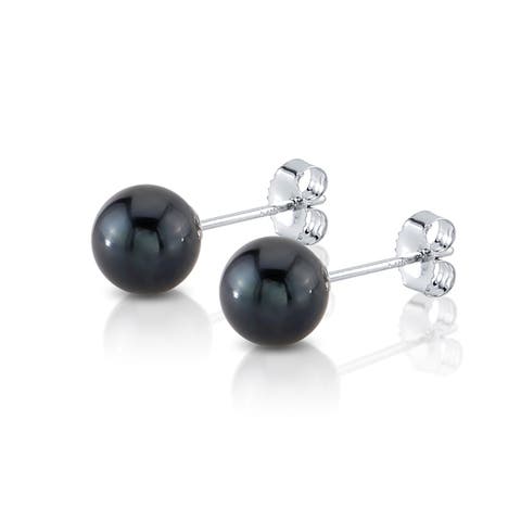 Akoya Round Pearl Stud Earrings 6-6.5mm