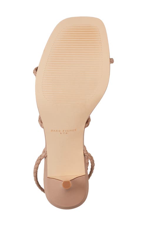 Marc Fisher Ltd Beylee Ankle Strap Kitten Heel Sandal In Medium Natural