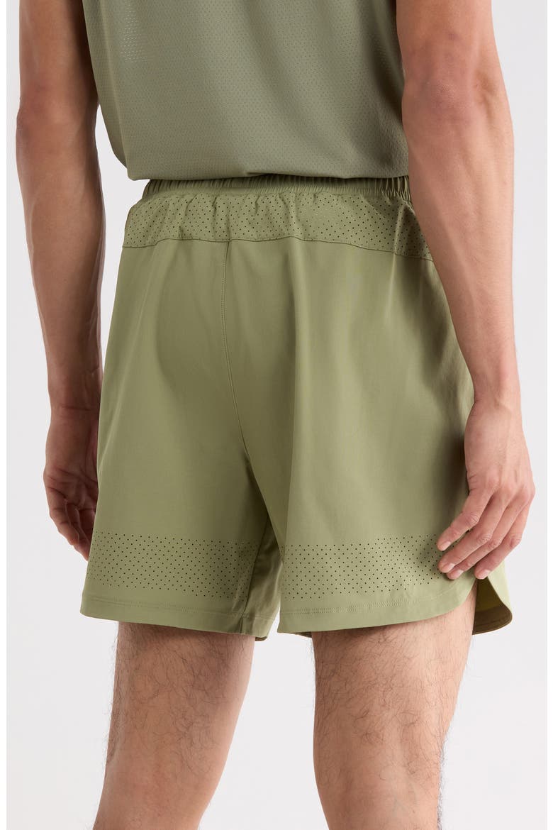 6 Deep End Performance Shorts, Alternate, color, GREEN SAGE