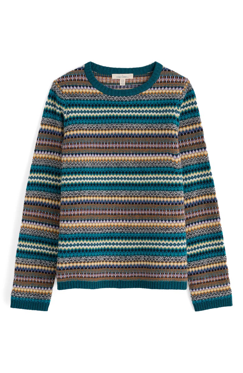Seasalt Cornwall Percella Cove Fair Isle Merino Wool Blend Sweater, Alternate, color, 