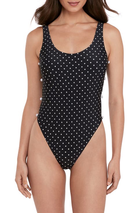 Side Cutout Open Back One-Piece Swimsuit