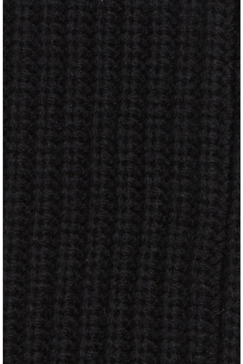 Half-Cardigan Stitch Arm Warmers, Alternate, color, BLACK