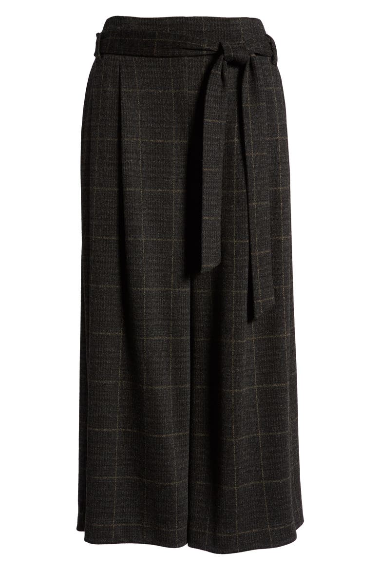 Lyssé Siri Tie Waist Crop Pants, Alternate, color, BRUSHED PLAID