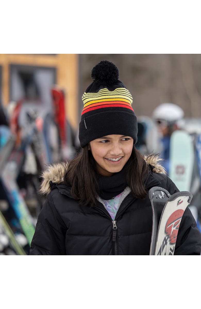 Turtle Fur Youth Omega Winter Hat, Alternate, color, Black