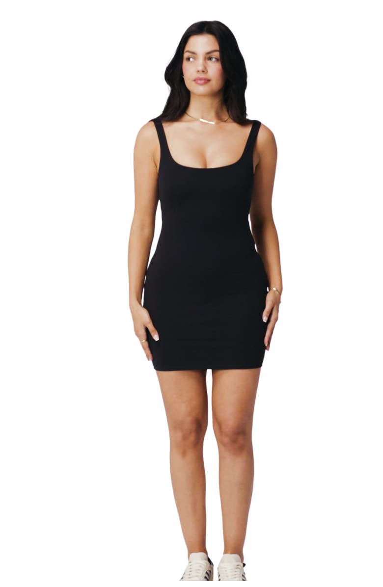 Fabletics PureLuxe Mini Dress, Alternate, color, Black
