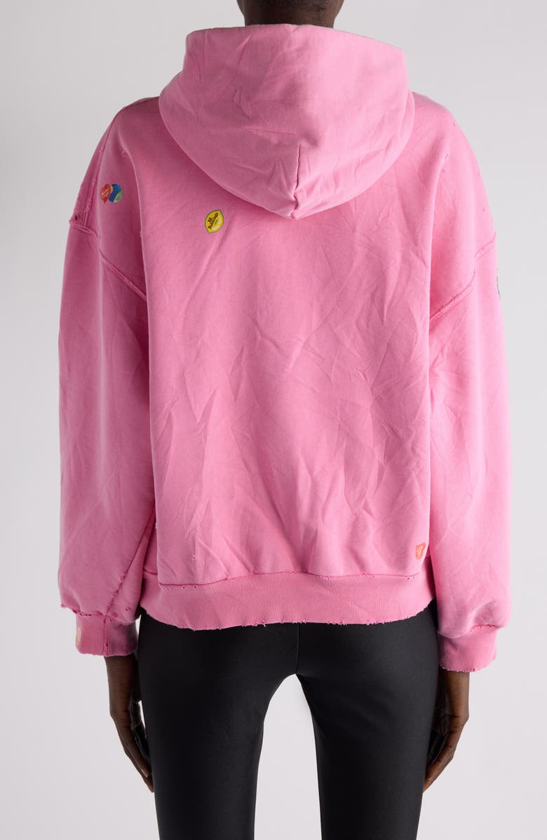 Fruity Distressed Archetype Fleece Graphic Zip Hoodie