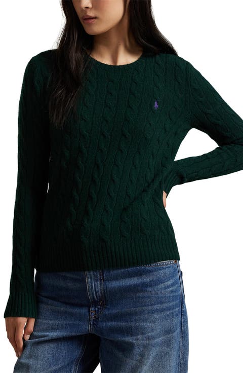 Cable Knit Wool & Cashmere Sweater