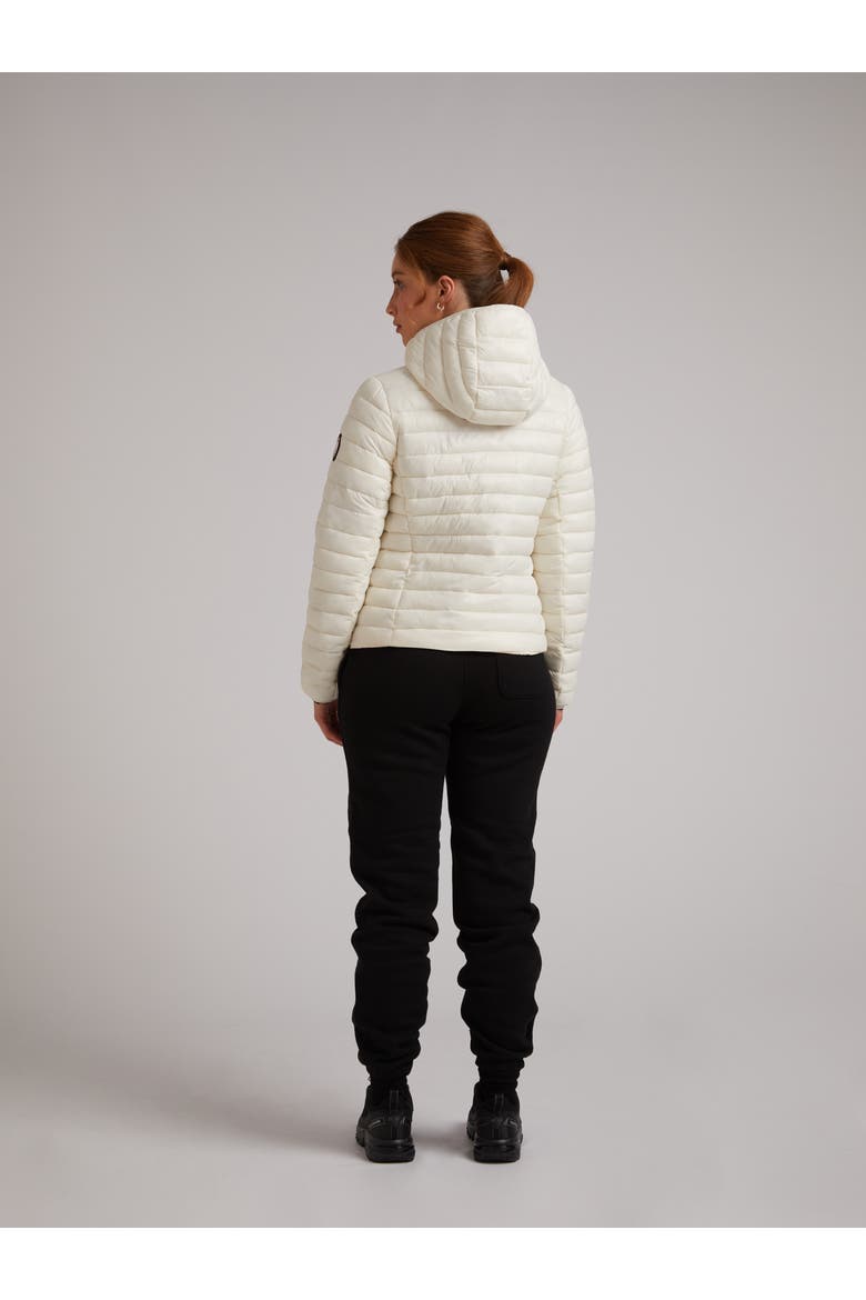 Satell1Te Padded Hooded Jacket, Alternate, color, VINTAGE WHITE