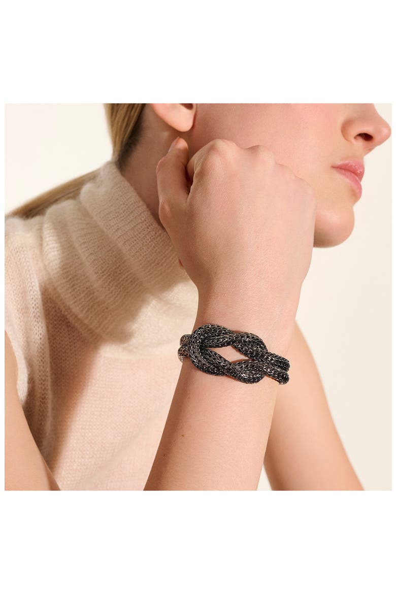 Love Knot Bracelet, 13mm, Alternate, color, DARK SILVER