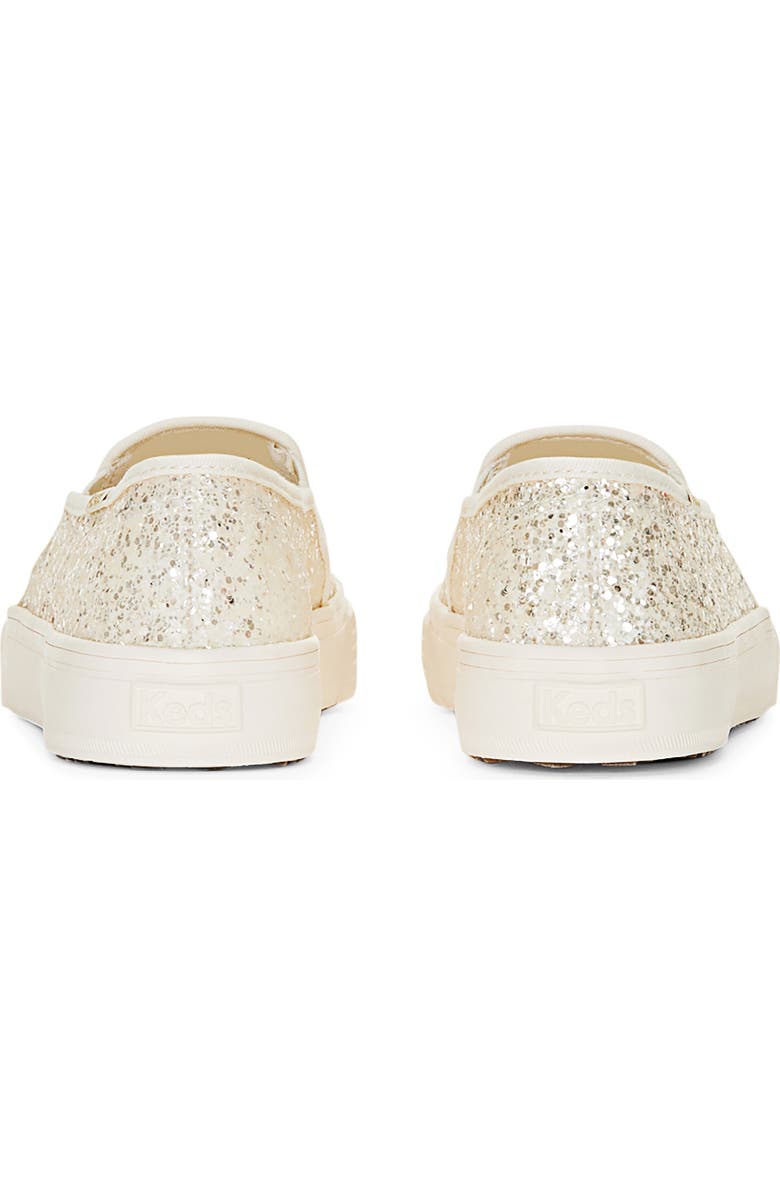 Keds<sup>®</sup> Double Decker Glitter Slip-On Sneaker, Alternate, color,