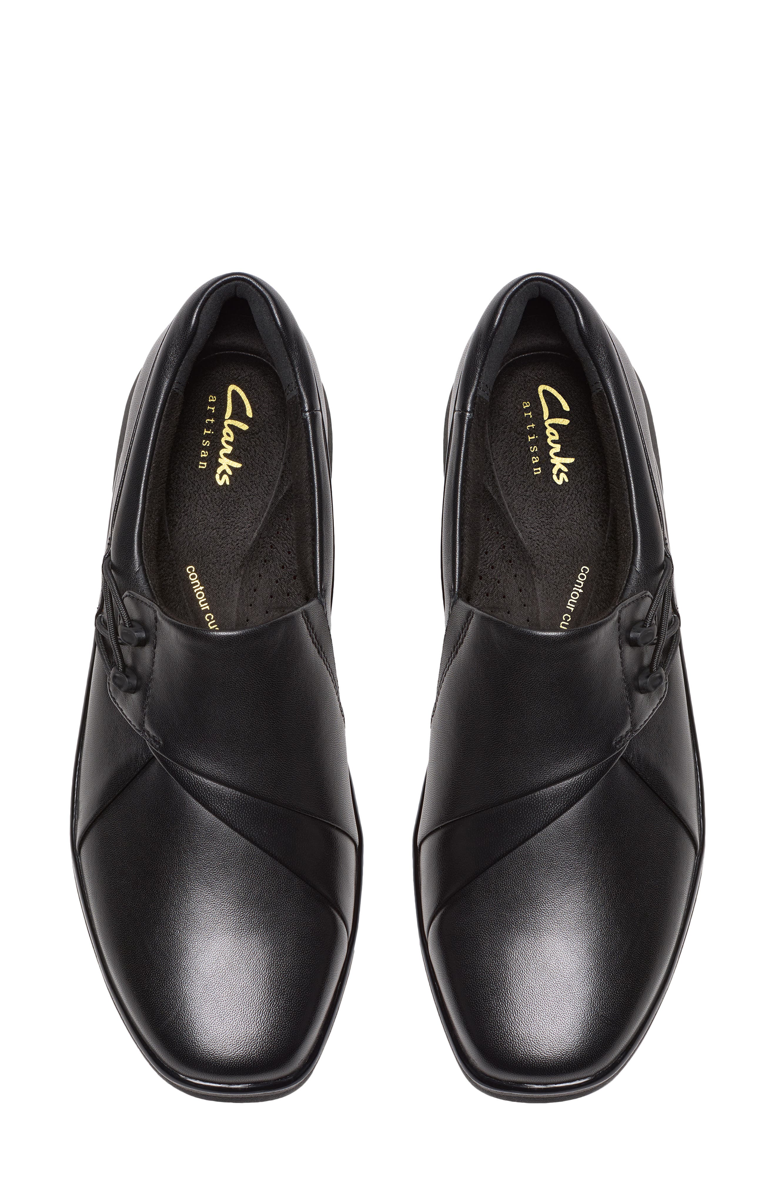 Lynell Slip On Loafer, Alternate, color, BLACK LEATHER