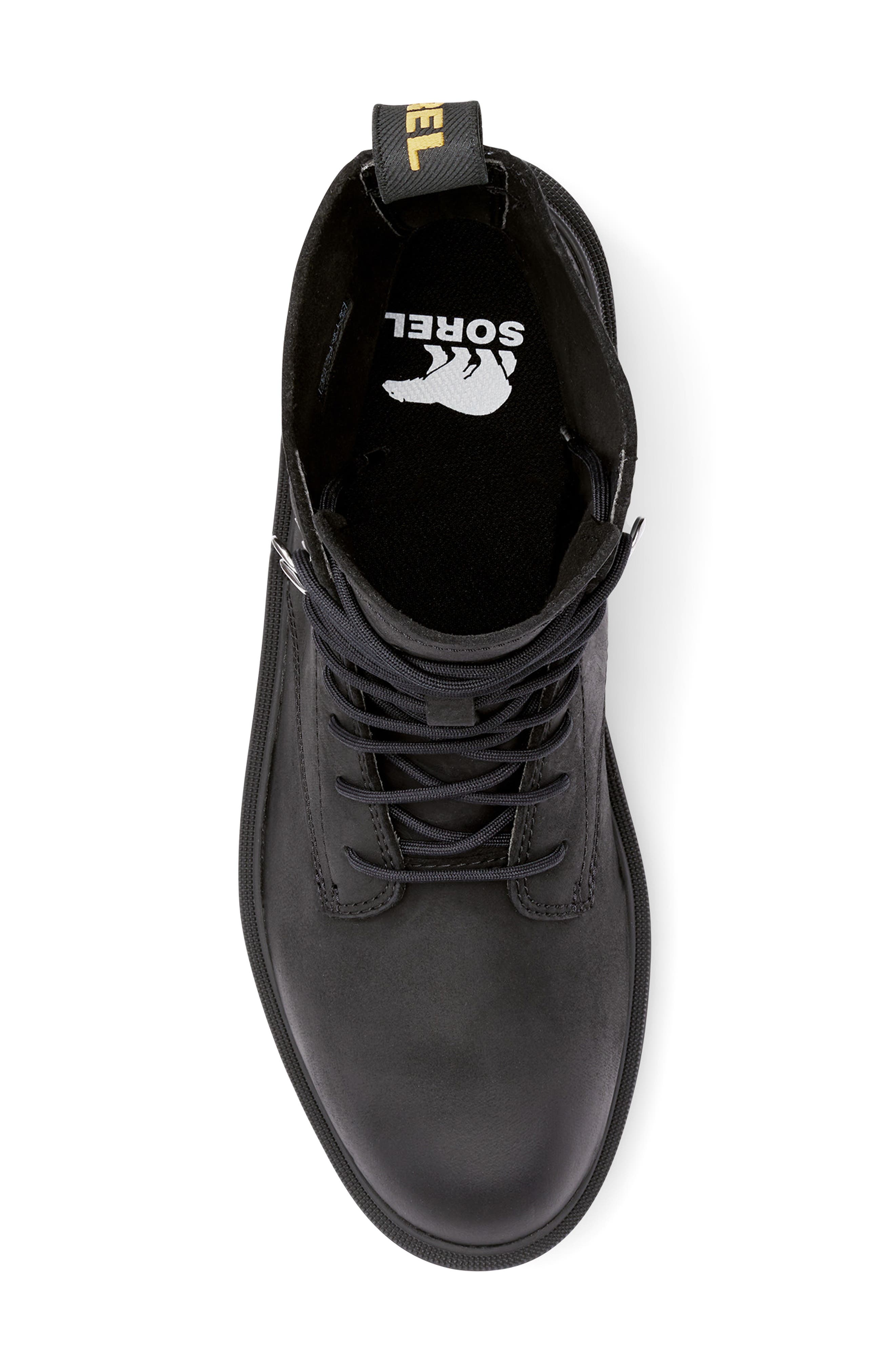 SOREL Hi-Line Platform Combat Boot, Alternate, color, Black Jet