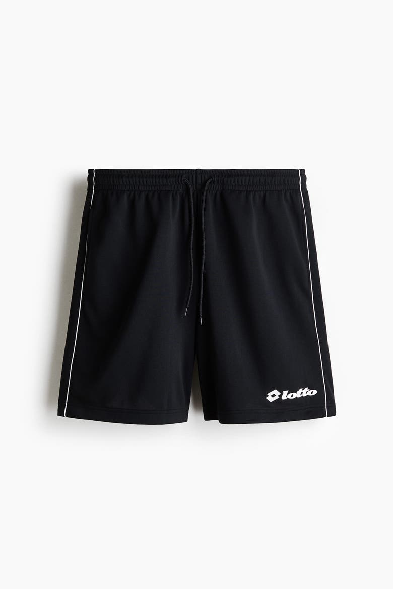 Relaxed Fit Football Shorts, Alternate, color, Black/Lotto