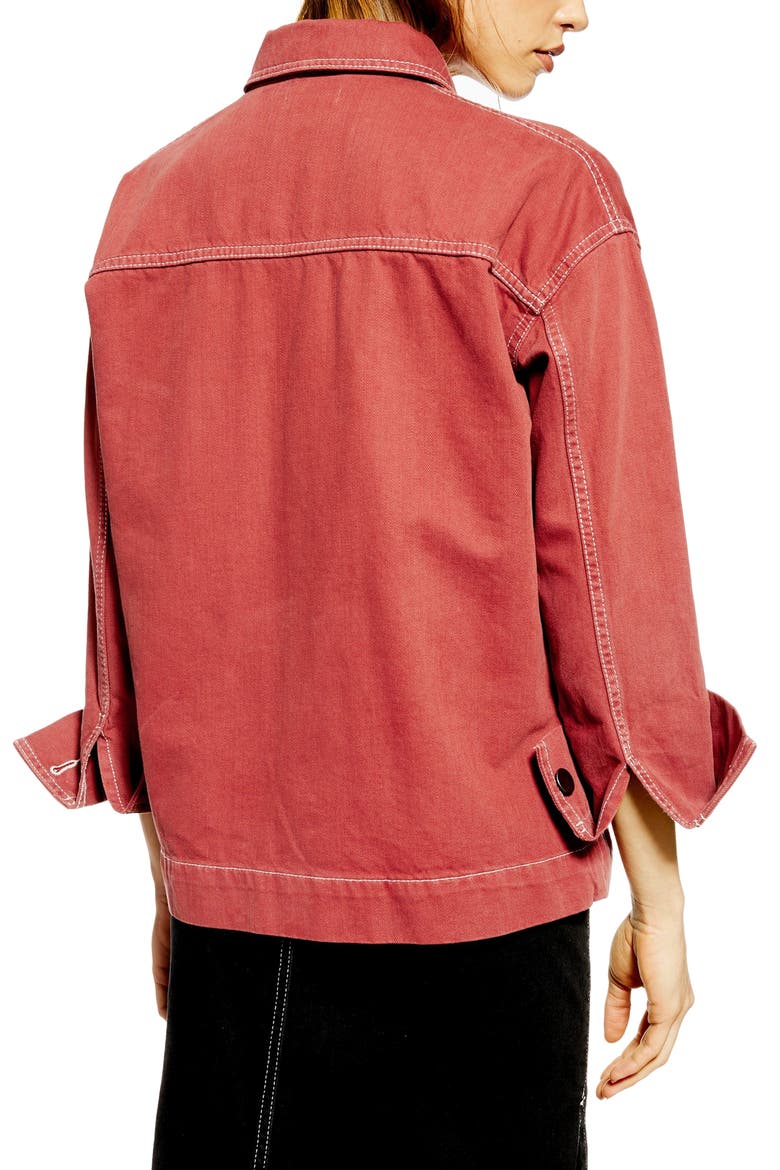 Tesa Chore Jacket, Alternate, color, RUST
