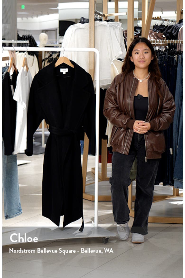 Bridget Belted Wool Blend Coat video
