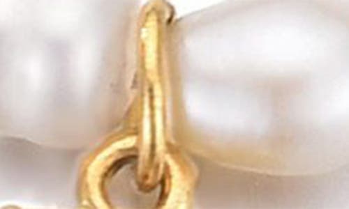 Adornia Freshwater Pearl Initial Charm Bracelet In Gold