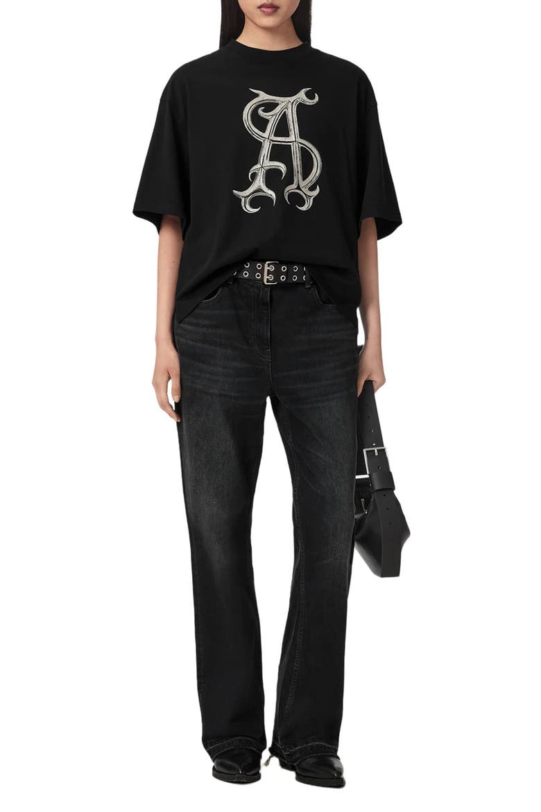 Reflex Amelie Logo Graphic T-shirt, Alternate, color, BLACK